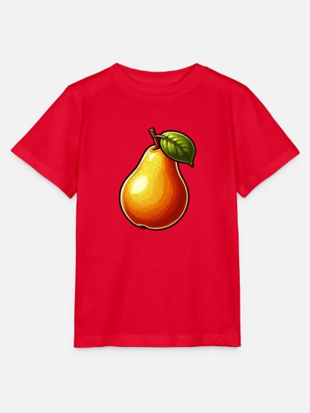 Birne - Frucht - Stanley/Stella Kinder T-Shirt MINI CREATOR - Rot