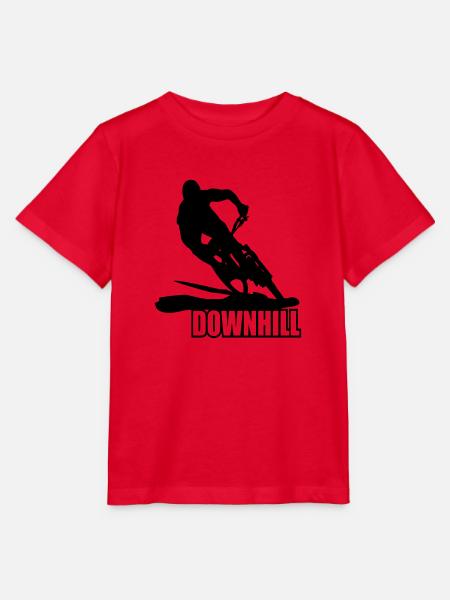 MTB Downhill Mountainbike - Stanley/Stella Kinder T-Shirt MINI CREATOR - Rot