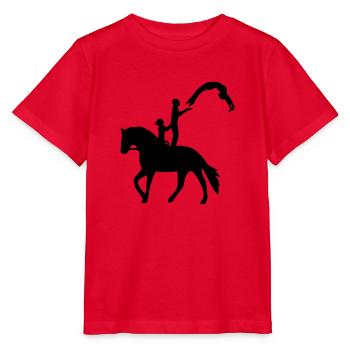 Voltigieren Dreierübung Überschlag rückwärts - Stanley/Stella Kinder T-Shirt MINI CREATOR  - Rot - Vorne - Jaiden (125cm)