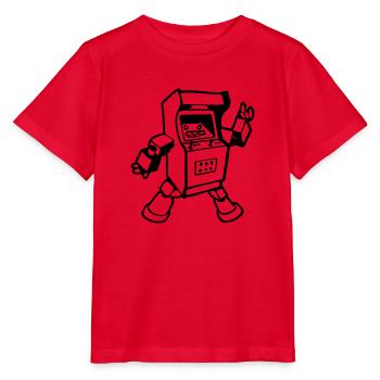 geek Videospiele Arcade Automat lustig Spaß - Stanley/Stella Kinder T-Shirt MINI CREATOR  - Rot - Vorne - Jaiden (125cm)