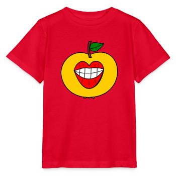 Veggie Kiss - Stanley/Stella Kinder T-Shirt MINI CREATOR  - Rot - Vorne - Jaiden (125cm)