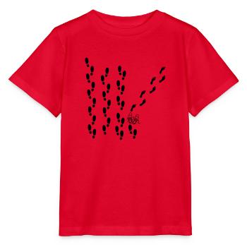 Traces de Liberté - T-shirt bio MINI CREATOR Stanley/Stella Enfant - rouge - Devant - Jaiden (125cm)