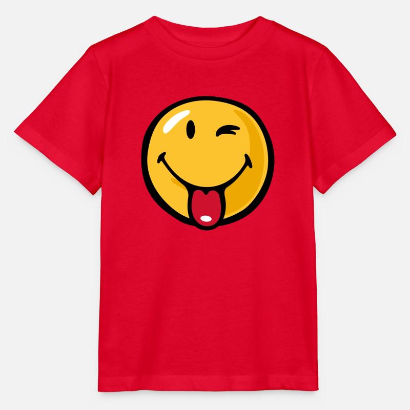 Smiley playful - Stanley/Stella Kinder T-Shirt MINI CREATOR  - Rot