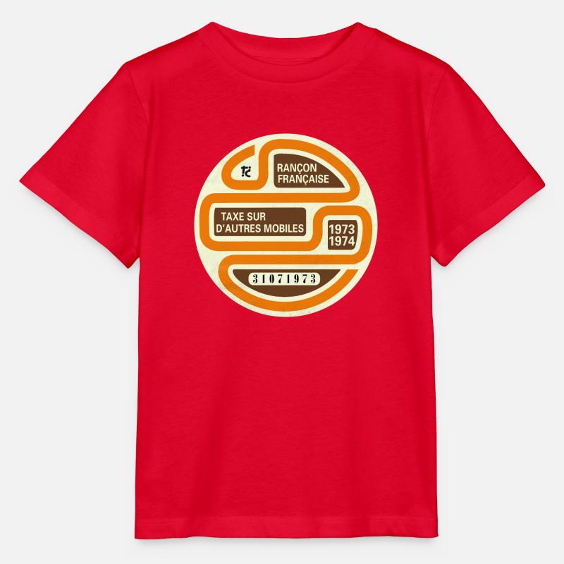Vignette automobile 1973 - T-shirt bio MINI CREATOR Stanley/Stella Enfant - rouge