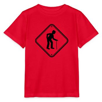 schild achtung danger gefahr vorsicht hinweis warn - Stanley/Stella Kinder T-Shirt MINI CREATOR  - Rot - Vorne - Jaiden (125cm)