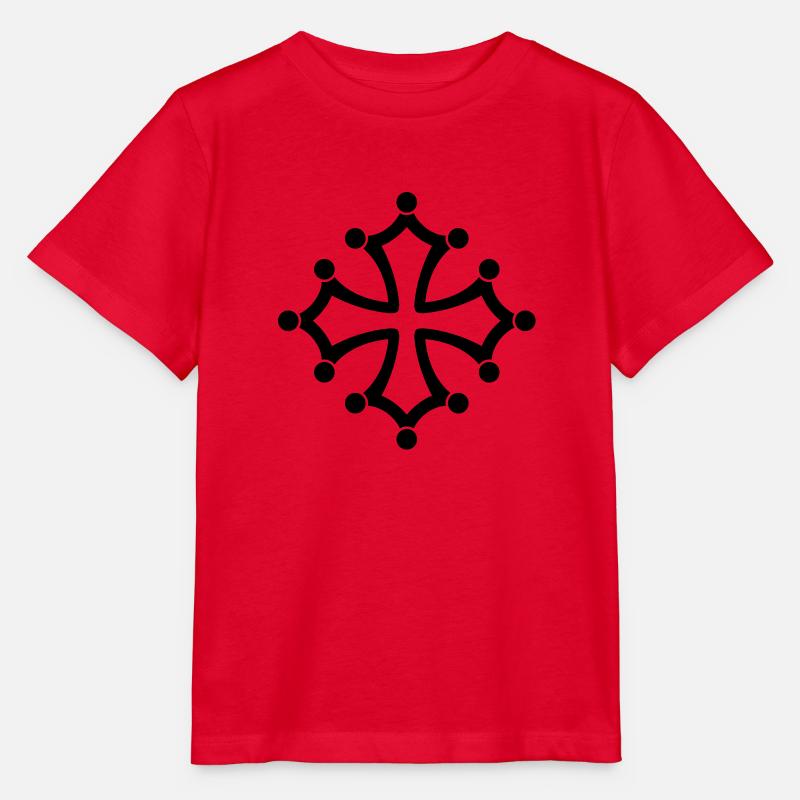 Occitan Cross__V002 - T-shirt bio MINI CREATOR Stanley/Stella Enfant - rouge