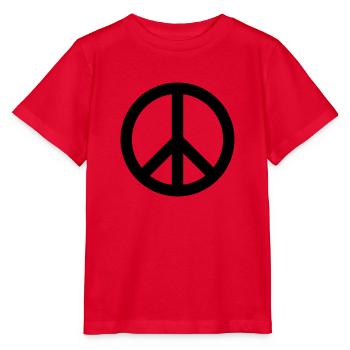 Peace Frieden - Stanley/Stella Kinder T-Shirt MINI CREATOR  - Rot - Vorne - Jaiden (125cm)