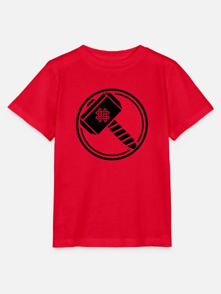 gott hammer - Stanley/Stella Kinder T-Shirt MINI CREATOR - Rot