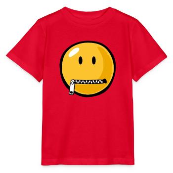 Smiley zipped mouth - Stanley/Stella MINI CREATOR Kids’ T-Shirt - red - Front - Jaiden (125cm)