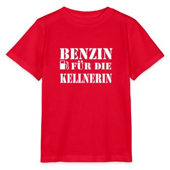 Benzin für Kellnerin - Stanley/Stella Kinder T-Shirt MINI CREATOR  - Rot - Vorne - Jaiden (125cm)