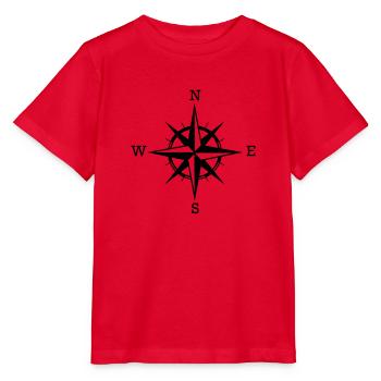 compass - Stanley/Stella MINI CREATOR Kids’ T-Shirt - red - Front - Jaiden (125cm)