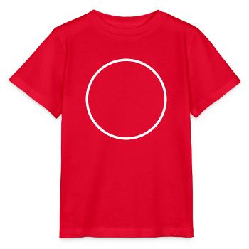 Weiß Rund Kreis - Stanley/Stella Kinder T-Shirt MINI CREATOR  - Rot - Vorne - Jaiden (125cm)