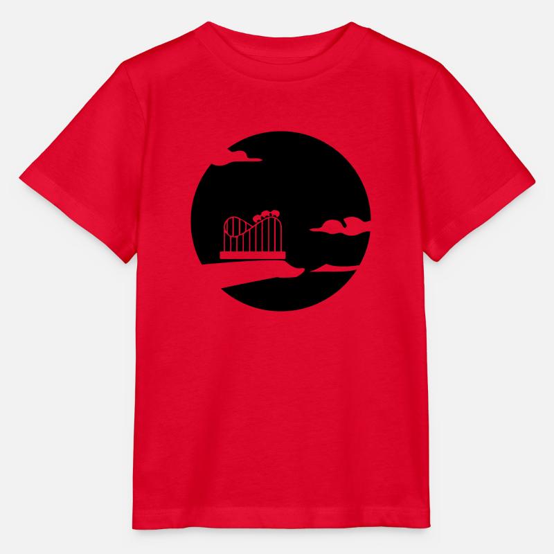 Rollercoaster Achterbahn - Stanley/Stella Kinder T-Shirt MINI CREATOR  - Rot