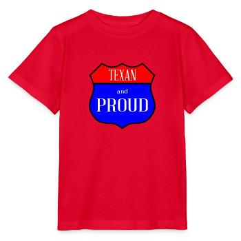 Texas And Proud - Stanley/Stella MINI CREATOR Kids’ T-Shirt - red - Front - Jaiden (125cm)