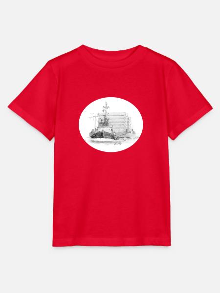 Schlepper mit Anhang - Stanley/Stella Kinder T-Shirt MINI CREATOR  - Rot