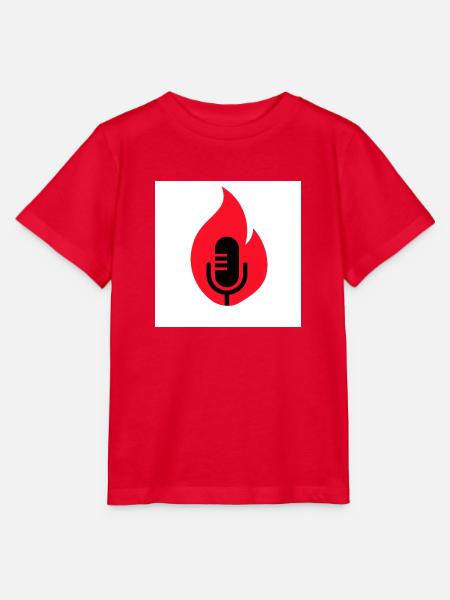 Brennendes Mikrophon - Stanley/Stella Kinder T-Shirt MINI CREATOR - Rot