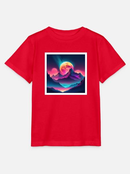 mystischer Mond - Stanley/Stella Kinder T-Shirt MINI CREATOR - Rot
