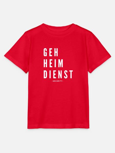Geheimdienst weiß - Stanley/Stella Kinder T-Shirt MINI CREATOR  - Rot
