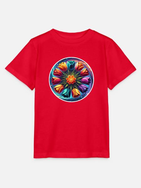 Tulpenkranz - Stanley/Stella Kinder T-Shirt MINI CREATOR - Rot