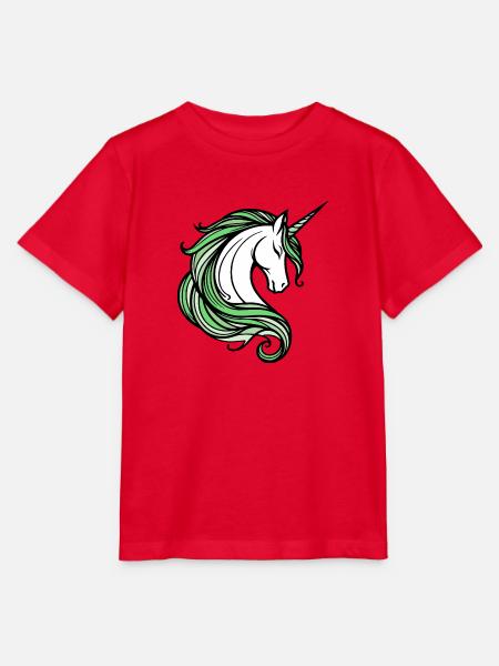 Einhorn - Stanley/Stella Kinder T-Shirt MINI CREATOR - Rot