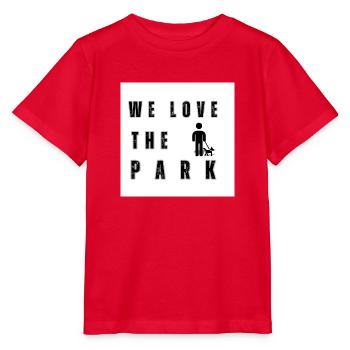 Dog park - Stanley/Stella MINI CREATOR Kids’ T-Shirt - red - Front - Jaiden (125cm)