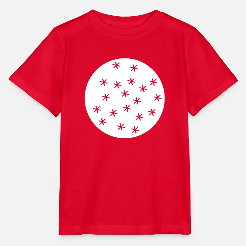 Schneeflocken - Stanley/Stella Kinder T-Shirt MINI CREATOR  - Rot