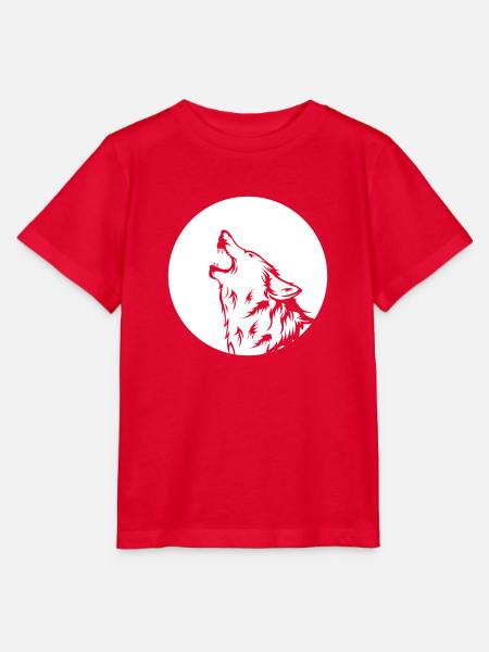 wolf - Stanley/Stella Kinder T-Shirt MINI CREATOR - Rot