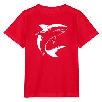Hai Shark - T-shirt bio MINI CREATOR Stanley/Stella Enfant - rouge - Devant - Jaiden (125cm)