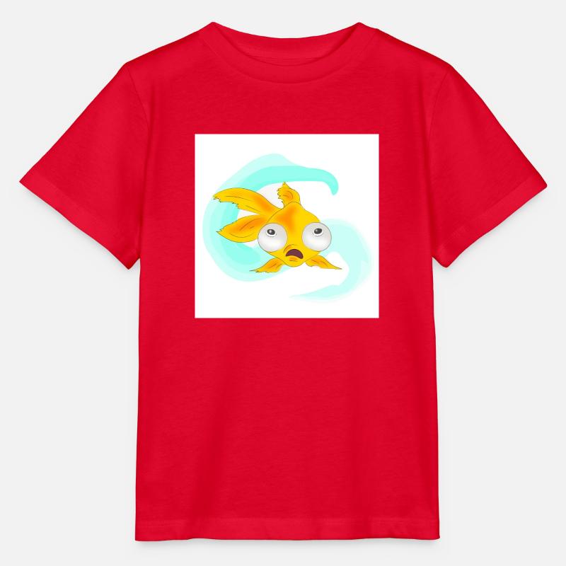 Poisson aux yeux exorbités - T-shirt bio MINI CREATOR Stanley/Stella Enfant - rouge