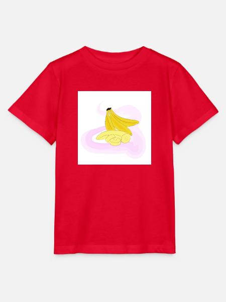 Bananen - Stanley/Stella Kinder T-Shirt MINI CREATOR - Rot