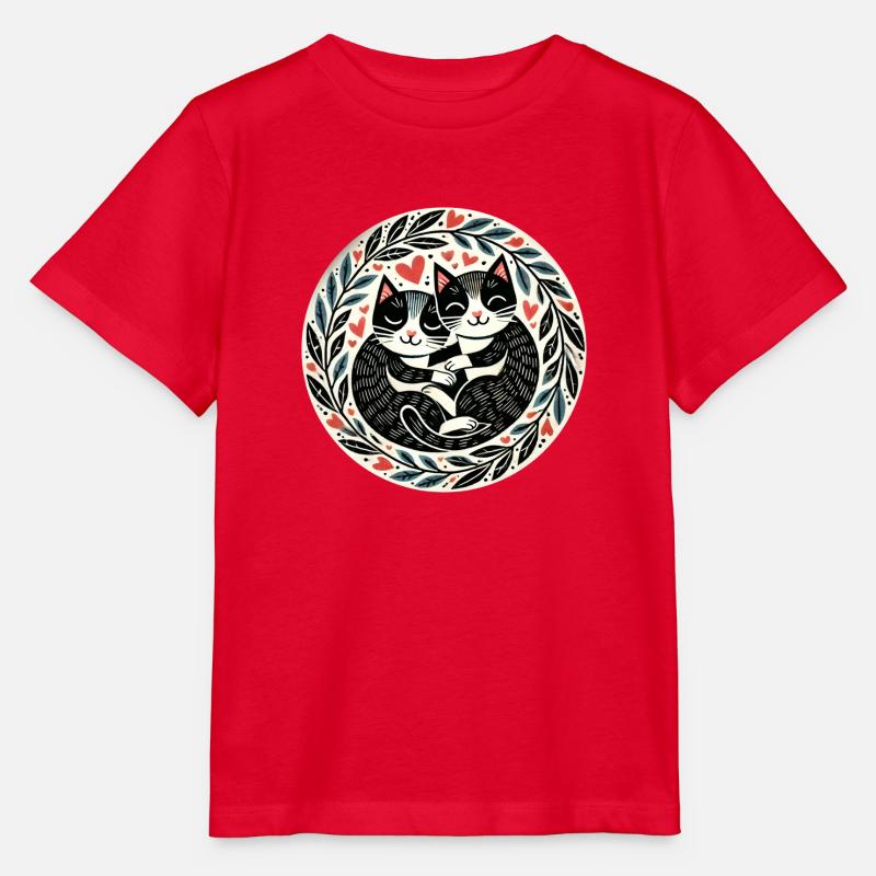 Smoking Katzenliebe - Stanley/Stella Kinder T-Shirt MINI CREATOR  - Rot