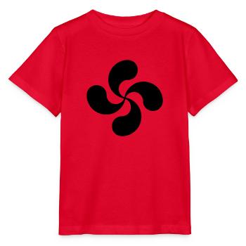 lauburu - croix basque - T-shirt bio MINI CREATOR Stanley/Stella Enfant - rouge - Devant - Jaiden (125cm)