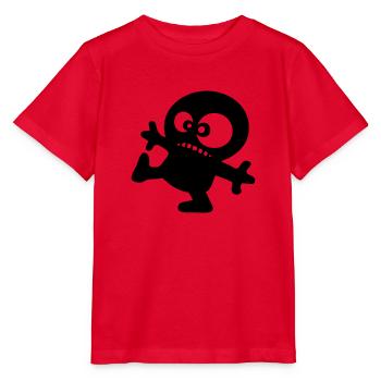 petit homme rigolo anime dessin cartoon - T-shirt bio MINI CREATOR Stanley/Stella Enfant - rouge - Devant - Jaiden (125cm)
