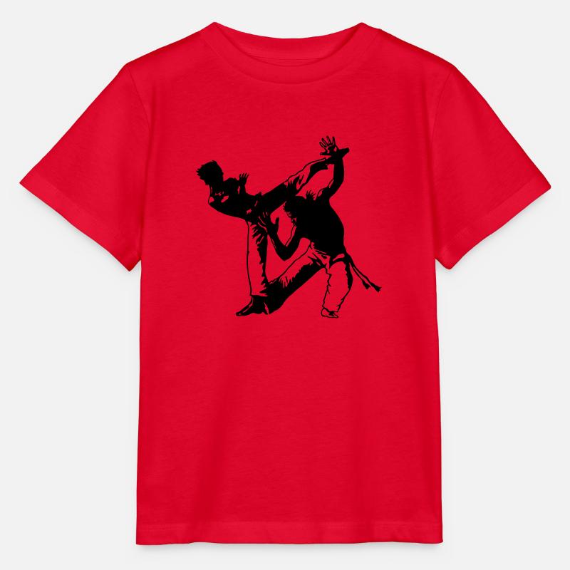 Capoeira Duo (b) - T-shirt bio MINI CREATOR Stanley/Stella Enfant - rouge