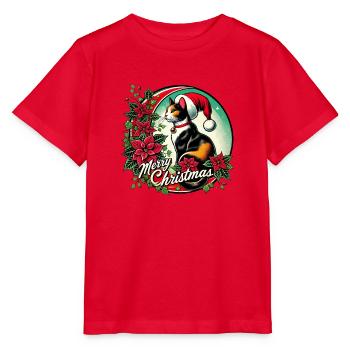 Merry Christmas - Stanley/Stella MINI CREATOR Kids’ T-Shirt - red - Front - Jaiden (125cm)