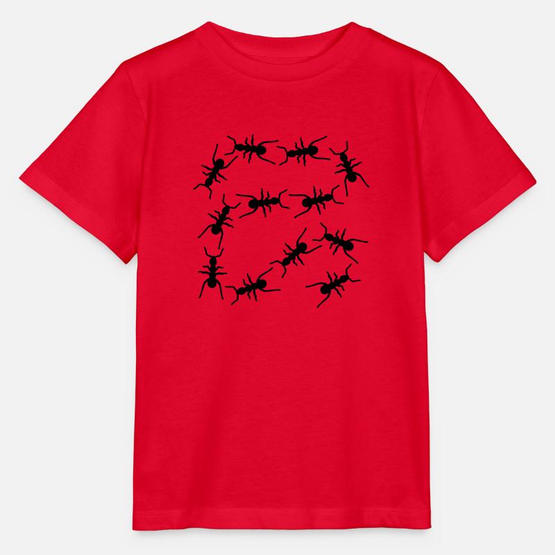 Fourmis - T-shirt bio MINI CREATOR Stanley/Stella Enfant - rouge