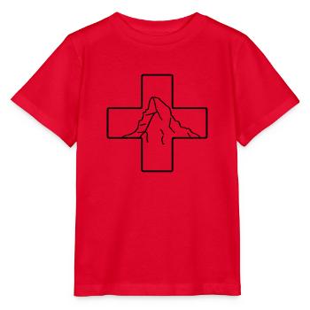 Matterhorn Cross | Switzerland | Outdoor | Sport - Stanley/Stella MINI CREATOR Kids’ T-Shirt - red - Front - Jaiden (125cm)