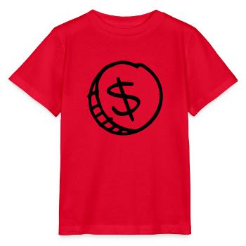 De l’argent - T-shirt bio MINI CREATOR Stanley/Stella Enfant - rouge - Devant - Jaiden (125cm)