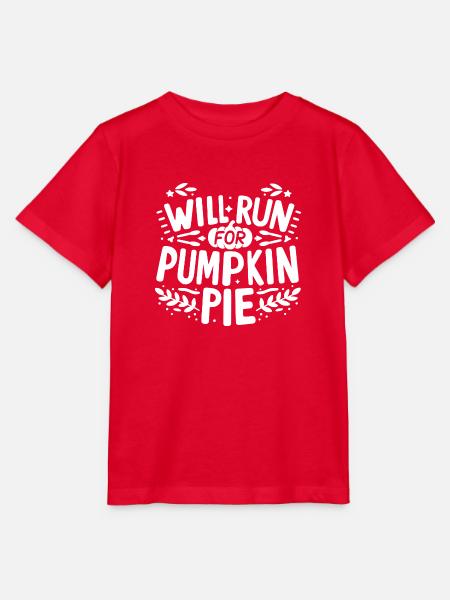 Wird für Kürbiskuchen laufen - Stanley/Stella Kinder T-Shirt MINI CREATOR - Rot