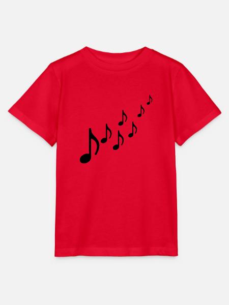 Musiker Noten Aufsteigend - Stanley/Stella Kinder T-Shirt MINI CREATOR - Rot