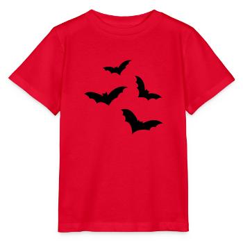 Chauve-souris - T-shirt bio MINI CREATOR Stanley/Stella Enfant - rouge - Devant - Jaiden (125cm)