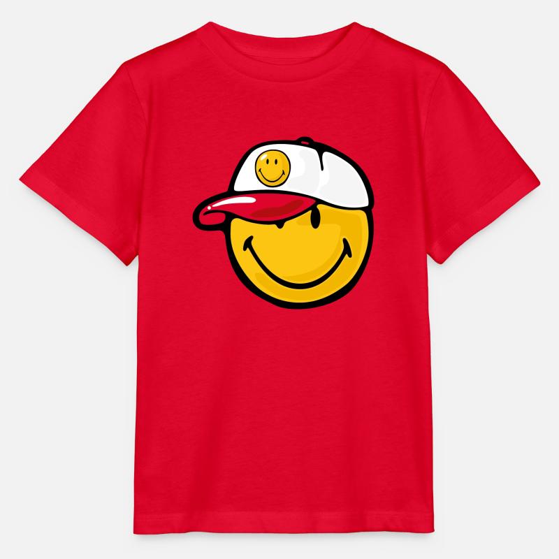 Smiley Baseball Pitcher - Stanley/Stella Kinder T-Shirt MINI CREATOR  - Rot