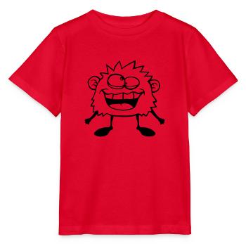 Verrücktes Monster Grimasse - Stanley/Stella Kinder T-Shirt MINI CREATOR  - Rot - Vorne - Jaiden (125cm)