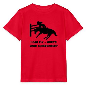 Springpferd - Stanley/Stella Kinder T-Shirt MINI CREATOR  - Rot - Vorne - Jaiden (125cm)
