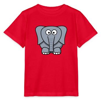 Elephant Elephant Circus - Stanley/Stella MINI CREATOR Kids’ T-Shirt - red - Front - Jaiden (125cm)