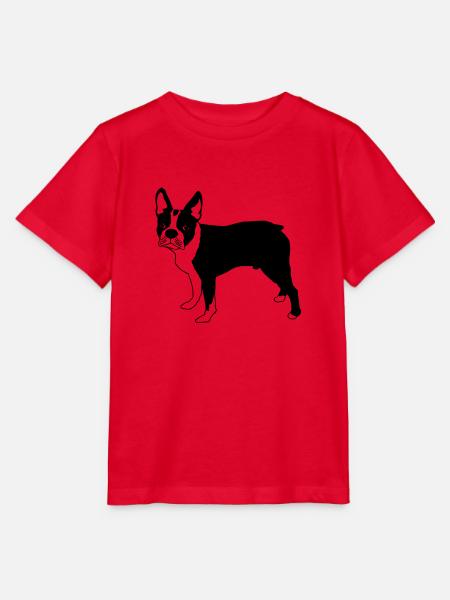 Boston terrier de - Stanley/Stella Kinder T-Shirt MINI CREATOR - Rot