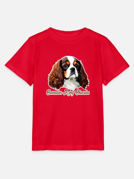 Kavalier König Charles CKC - Stanley/Stella Kinder T-Shirt MINI CREATOR - Rot