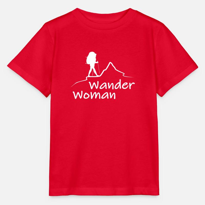 Wander Woman - Stanley/Stella Kinder T-Shirt MINI CREATOR  - Rot