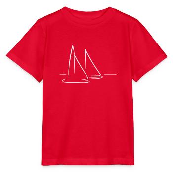 navigation à voile - T-shirt bio MINI CREATOR Stanley/Stella Enfant - rouge - Devant - Jaiden (125cm)