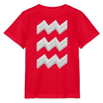 Die Eindhoven Vibes-Stickerei sieht weiß aus (bedruckt) - Stanley/Stella Kinder T-Shirt MINI CREATOR  - Rot - Vorne - Jaiden (125cm)